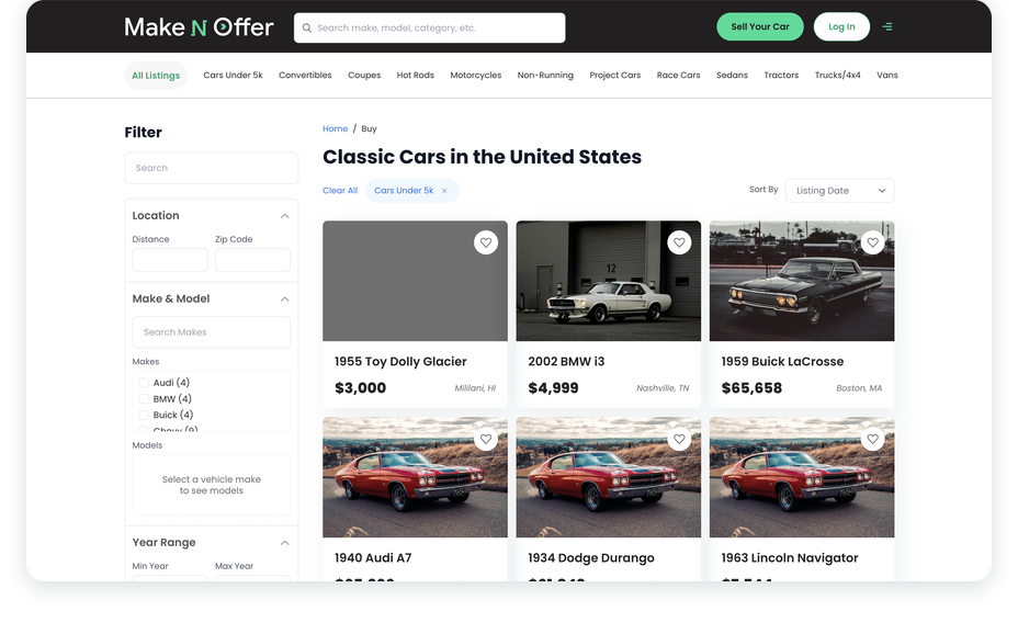 Browse listings