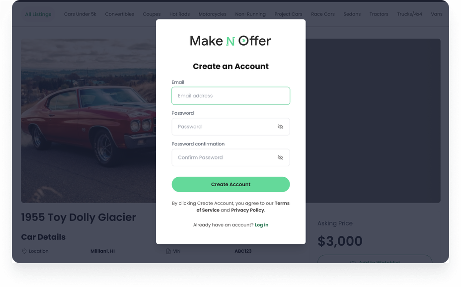 Create an account